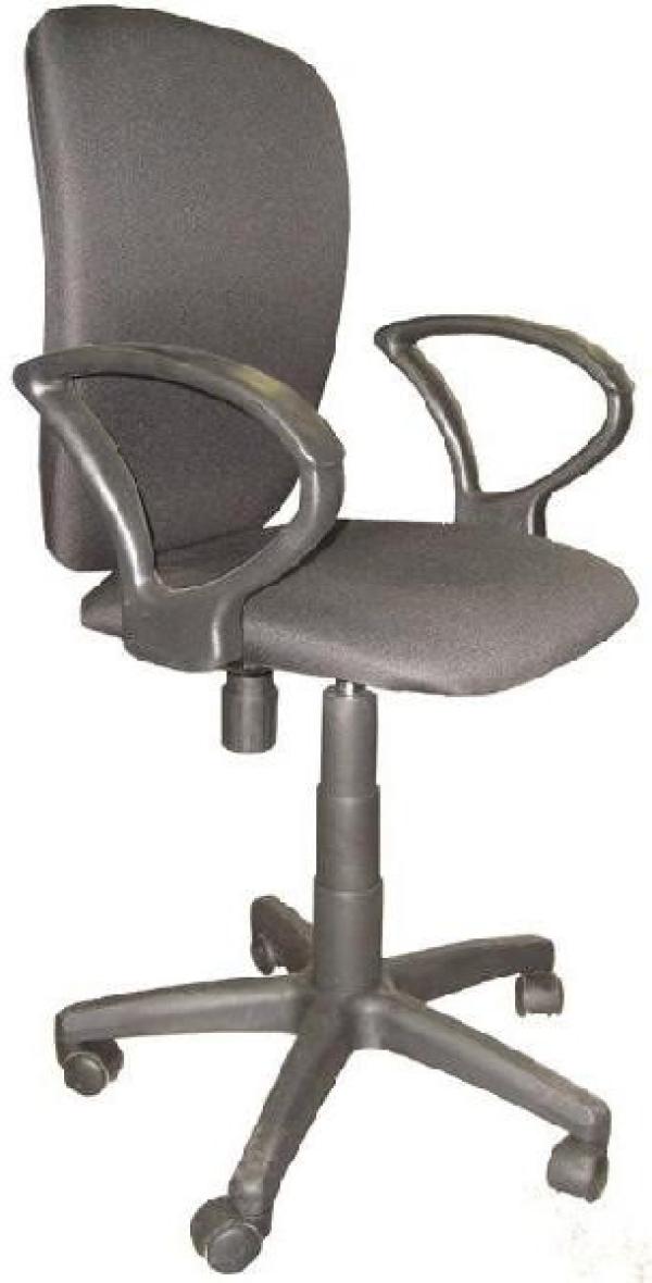 Кресло Chairman CH 9801 15-21 PL002, черный, акрил, механизм качания ASIN, закругленные подлокотники, крестовина-пластик, регулировка высоты сиденья - газлифт, до 100кг