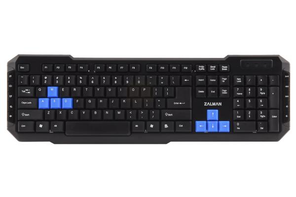 Клавиатура Zalman ZM-K200M, USB, Multimedia 10 кнопок, черный