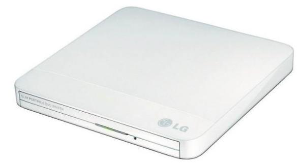 Привод DVD-RW внешний LG GP50NW41, SATA, DVD-Dual 8/8, DVD 24/24/6/8/24, DVD-RAM 12, CD 48/32/48, 1.5MB, M-Disc, белый