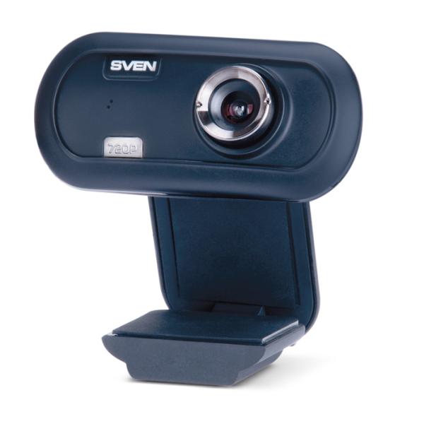 Видеокамера USB2.0 Sven IC-950 HD, 1280*720, до 30fps, крепление на монитор, встр. микрофон, черный