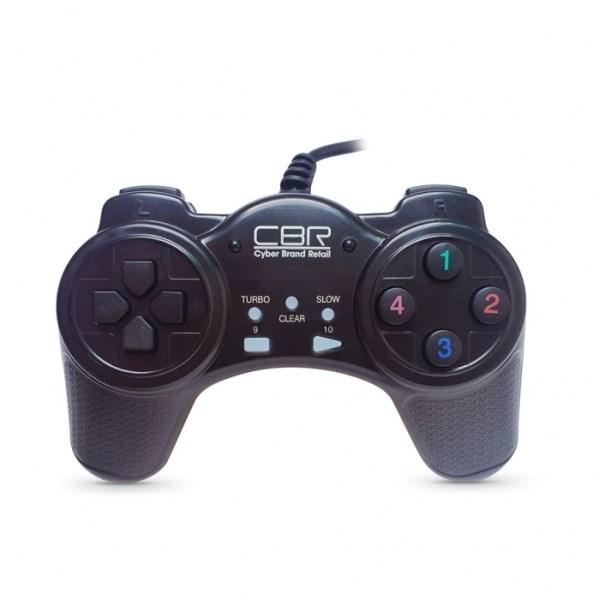 Игровой манипулятор GamePad для PC CBR CBG 907, USB, 4 позиции, 9 кнопок, 4 триггера, черный