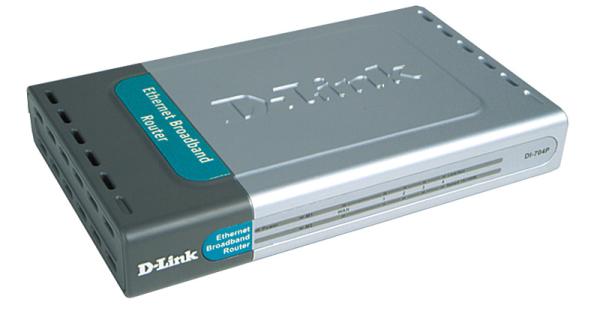 Маршрутизатор D-Link DI-704P, 4*RJ45 LAN 100Мбит/с, 1*RJ45  WAN 100Мбит/с, 1*LPT, принт-сервер, VPN, DMZ
