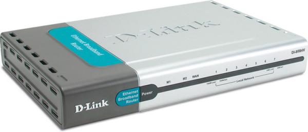 Маршрутизатор D-Link DI-808HV, 8*RJ45 LAN 100Мбит/с, 1*RJ45 WAN 100Мбит/с, 1*RS232, IPSec, VPN-сервер, DMZ, Firewall