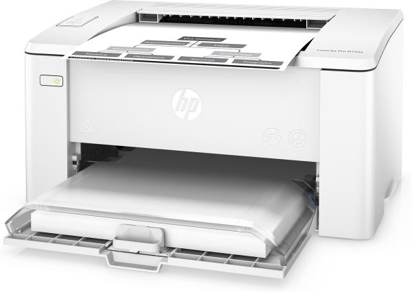 Принтер лазерный HP LaserJet Pro M104a RU (G3Q36A), белый, A4, 22стр/мин, 600dpi, 128MB, USB2.0, 10000стр/мес
