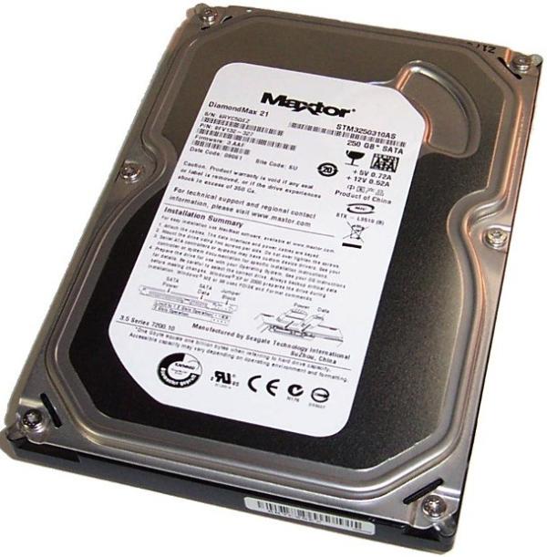 Жесткий диск 3.5" SATA    250GB Maxtor DiamondMax 21 STM3250310AS, SATAII, 7200rpm, 8MB cache, NCQ