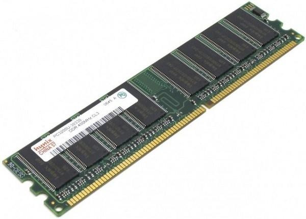 Оперативная память DIMM DDR  256MB,  400МГц (PC3200) Hynix, 2.6В
