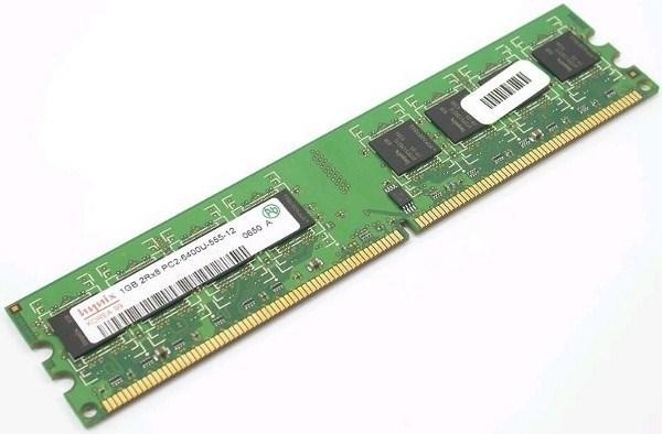Оперативная память DIMM DDR2 1GB,  800МГц (PC6400) Hynix, CL 6-6-6-12, 1.8В