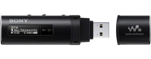 Плеер MP3 Флэш Sony Walkman NWZ-B183FB, ЖК, 4GB, USB, FM радио, диктофон, аккумулятор, 20ч, 84.8*23.6*15.3мм 30г, черный