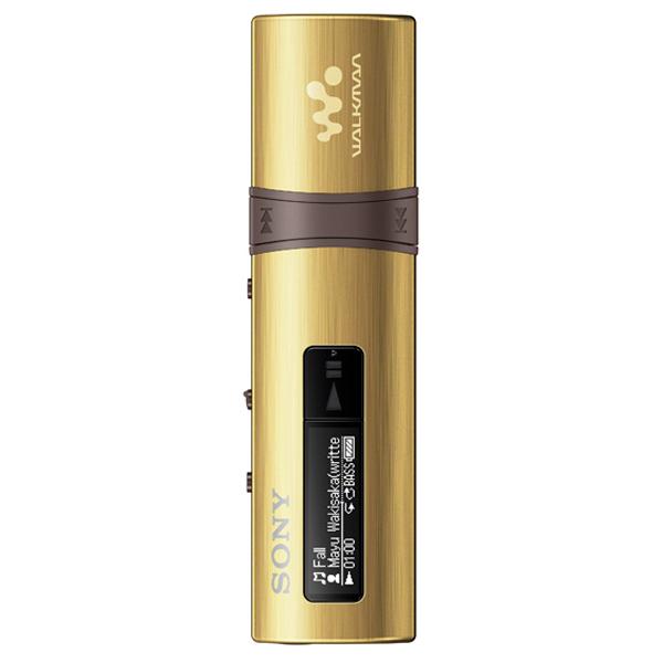Плеер MP3 Флэш Sony Walkman NWZ-B183FN, ЖК, 4GB, USB, FM радио, диктофон, аккумулятор, 20ч, 84.8*23.6*15.3мм 30г, золотистый-черный