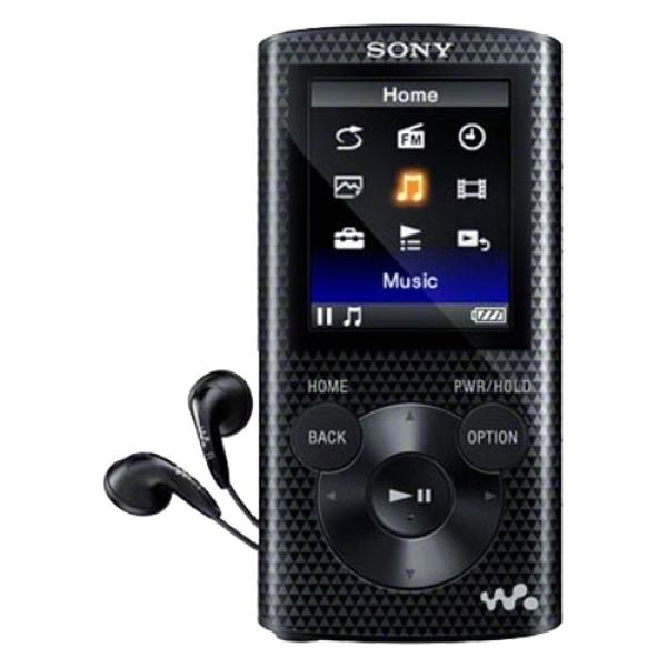 Плеер MP3/Видео Флэш Sony Walkman NWZ-E383, ЖК 1.77" 128*160, 4GB, USB2.0, FM радио, игры, аккумулятор, 30ч, 43*88*10мм 52г, черный