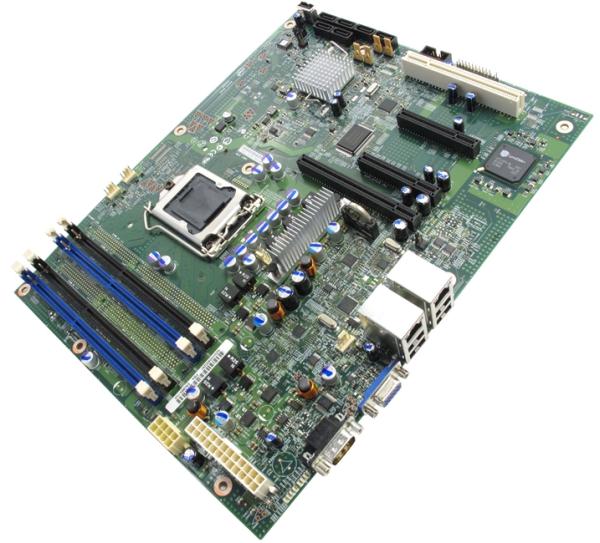 Материнская плата S1156 Intel S3420GPV, i3420, 2.5ГТ/с, 4DDR3 1333 ECC Reg, PCI-E2.0x16(x8), PCI-E2.0x8, PCI-Ex8(x4), PCI, VGA, 6*SATAII RAID(5), 4*USB2.0, COM, 2*LAN1Gb, ATX