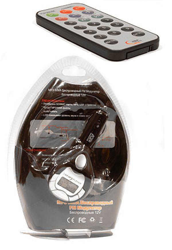 Плеер MP3  с радиопередатчиком для автомобиля AgeStar HS-C171, USB, считыватель карт памяти, вход Minijack, ЖКД, ПДУ, черный