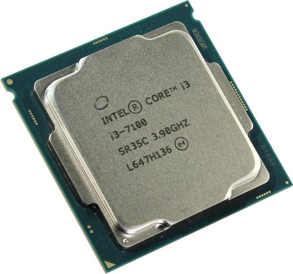 Процессор S1151 Intel Core i3-7100 3.9ГГц, 2*256KB+3MB, 8ГТ/с, Kaby Lake 0.014мкм, видео 1150МГц, 51Вт