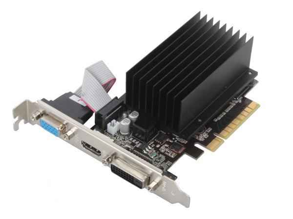 Видеокарта PCI-E Gf GT730 Palit PA-GT730K-1GD3H, 1GB GDDR3 64bit 902/1800МГц, PCI-E2.0, HDCP, DVI/HDMI/VGA