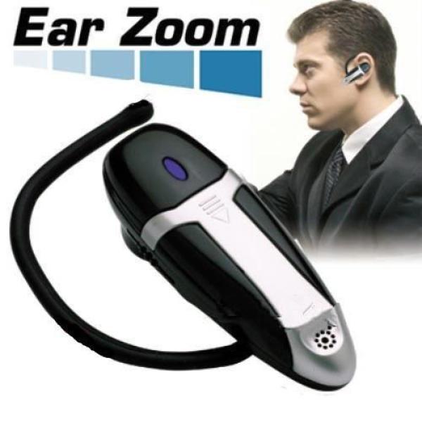 Усилитель звука EAR ZOOM SA-004, слуховой аппарат, регулятор громкости, 3 вкладыша, черный-серебристый
