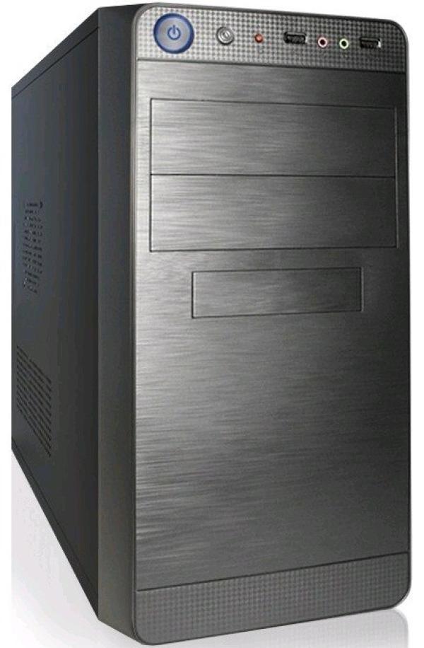 Компьютер РЕТ, Pentium G3460 3.5/ iH81 Звук Видео LAN1Gb/ DDR3 2GB/ 1TB/ DVD-RW/ mATX 450Вт USB3.0 Audio черный-серебристый