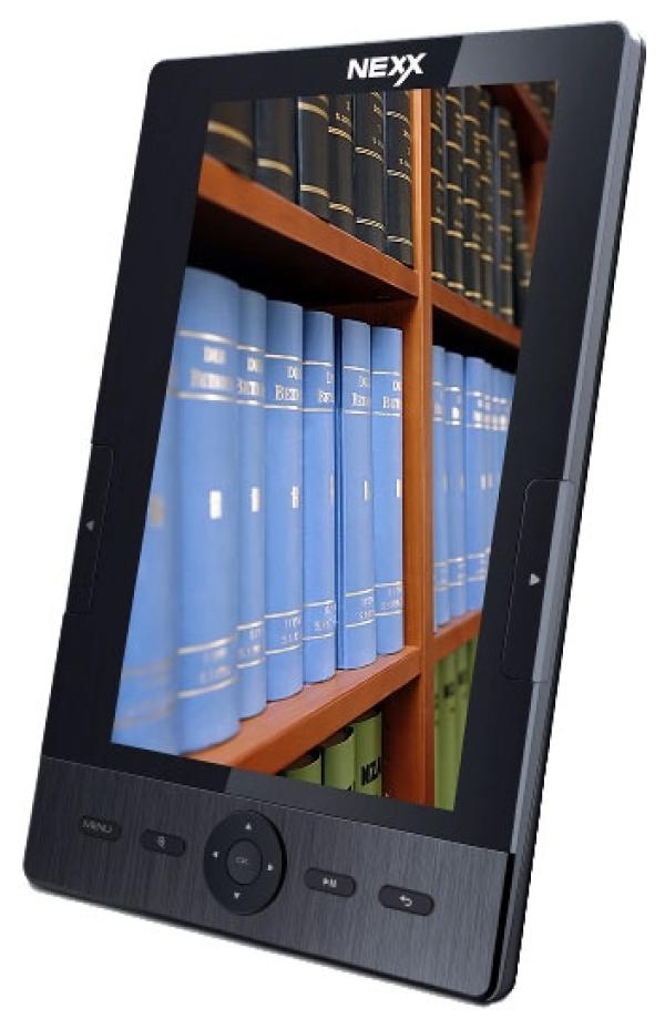 Электронная книга Nexx NRM-71, ARM9 400МГц, 2GB, LED цветной 7" 800*480, FB2/PDF/TXT, MMC/SD/SDHC, MP3 плеер, 133*206*13мм 347г, черный