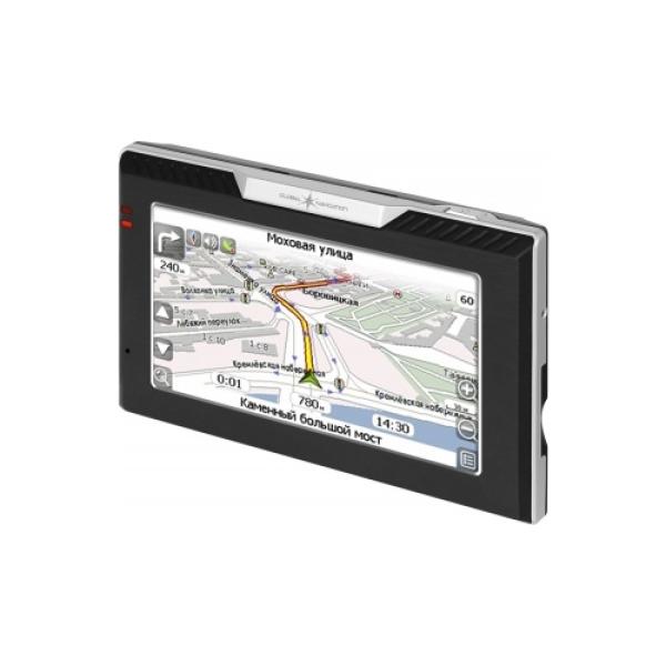 GPS навигатор автомобильный Global Navigation GN 4368, 20 каналов, 64M, ЖКД 4.3" 480*272, MMC/SD, USB2.0, Bluetooth, Hands-Free, подсветка, сенс.экр., Li-Ion, Навител Навигатор, 125*83*22мм, уценка