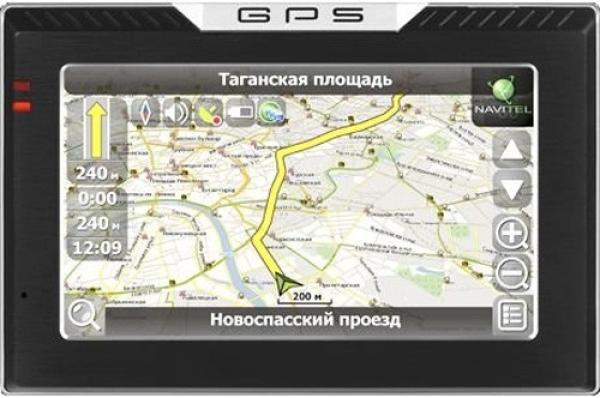 GPS навигатор автомобильный Global Navigation GN 4368, 20 каналов, 64MB, ЖКД 4.3" 480*272, MMC/SD, USB2.0, Bluetooth, Hands-Free, подсветка, сенс.экр., Li-Ion, Навител Навигатор, 125*83*22мм 234г