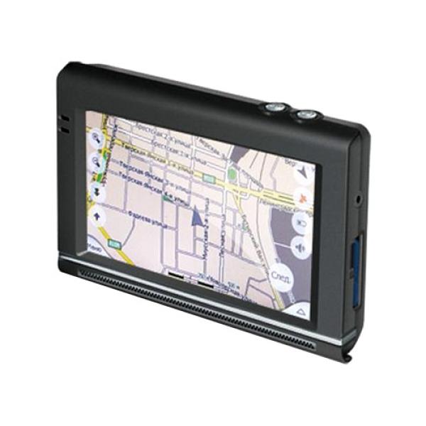 GPS навигатор автомобильный Global Navigation GN 4388, 20 каналов, 64MB, ЖКД 4.3" 480*234, SD, USB, Bluetooth, подсветка, сенсорный экран, аккумулятор Li-Ion, 10ч, Навител Навигатор, 125*83*22мм 234г