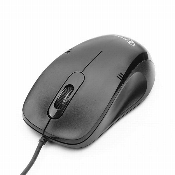 Мышь оптическая Gembird MOP-100, USB, 3 кнопки, колесо, 1000dpi, черный