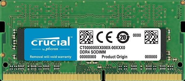 Оперативная память SO-DIMM DDR4  8GB, 2133МГц (PC17000) Crucial CT8G4SFD8213, 1.2В