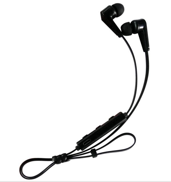 Наушники с микрофоном беспроводные BT вставные RoverMate Melody 02 Black, Bluetooth 4.1+EDR, 6ч, черный