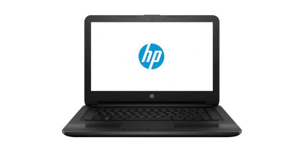 Ноутбук 14" HP 14-am006ur (W7S20EA), Celeron N3060 1.6 2GB 32GB SSD 2USB2.0/USB3.0 LAN WiFi BT HDMI/VGA камера SD 1.7кг W10 черный