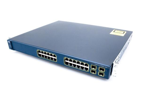 Коммутатор управляемый Cisco WS-C3560G-24TS-S, 24*RJ45 1Гбит/с, 4*SFP 1Гбит/с, L3, 19", Восстановленный