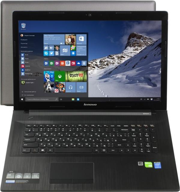 Ноутбук 17" Lenovo Ideapad B7080 (80MR02NMRK), Core i3-5005U 2.0 4GB 500GB 1600*900 GT920M 2GB DVD-RW 2*USB2.0/USB3.0 LAN WiFi BT HDMI/VGA камера SD 2.7кг W10 черный