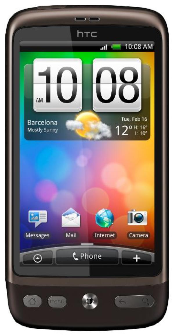 Смартфон HTC Desire A8181, 1ГГц, 3.7" 480*800, SD-micro, GSM/3G, BT, WiFi, G-sensor, камера 5Мпикс, Android 2.1, 60*119*12мм 135г, 340/6.6ч, черный