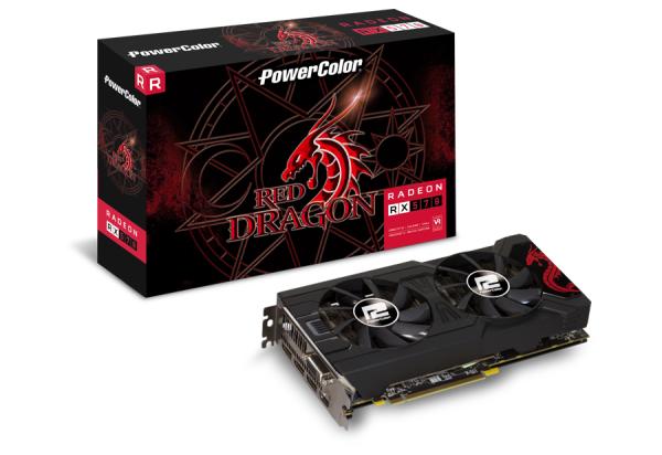 Видеокарта PCI-E Radeon RX 570 PowerColor Red Dragon AXRX 570 4GBD5-3DHD/OC, 4GB GDDR5 256bit 1250/7000МГц, PCI-E3.0, HDCP, 3*DisplayPort/DVI/HDMI, CrossFireX, Heatpipe, 150Вт
