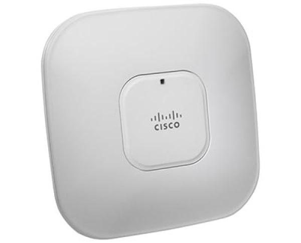 Точка доступа WiFi Cisco AIR-LAP1142N-A-K9, 1*RJ45 LAN 1Гбит/с, 802.11a 54Мбит/с, 5ГГц, 802.11n 300Мбит/с, 2.4ГГц, PoE, Восстановленная
