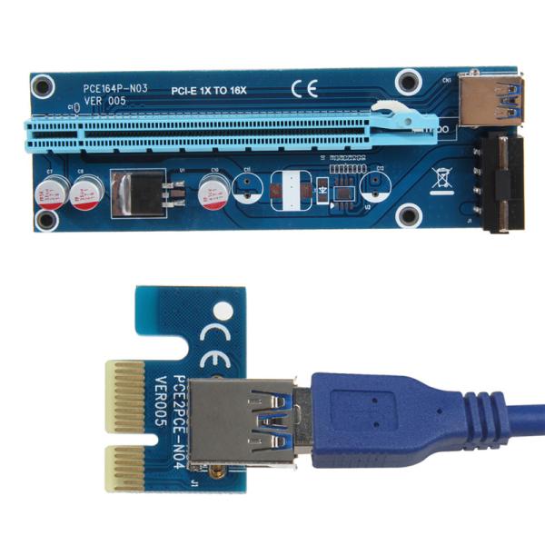 Riser Card 006s, PCI-Ex16, PCI-Ex1 -> PCI-E x16, MOLEX
