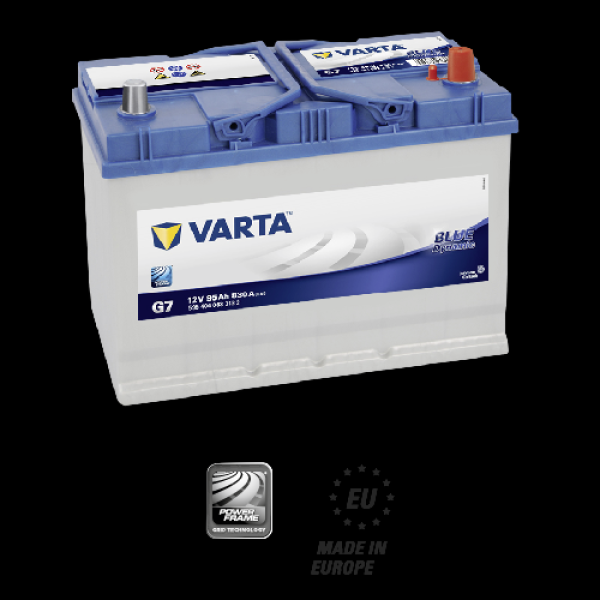 Батарея аккумуляторная автомобильная Varta Blue Dynamic 595404083, 12В*95Ач, 830A, 306*225*173мм, обратная полярность