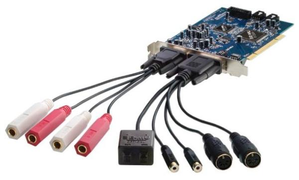 Звуковая карта Creative E-MU 0404 PCI, аудио входы 2 линейных/SPDIF Optical/SPDIF Coaxial, аудио выходы 2 линейных/SPDIF Optical/SPDIF Coaxial