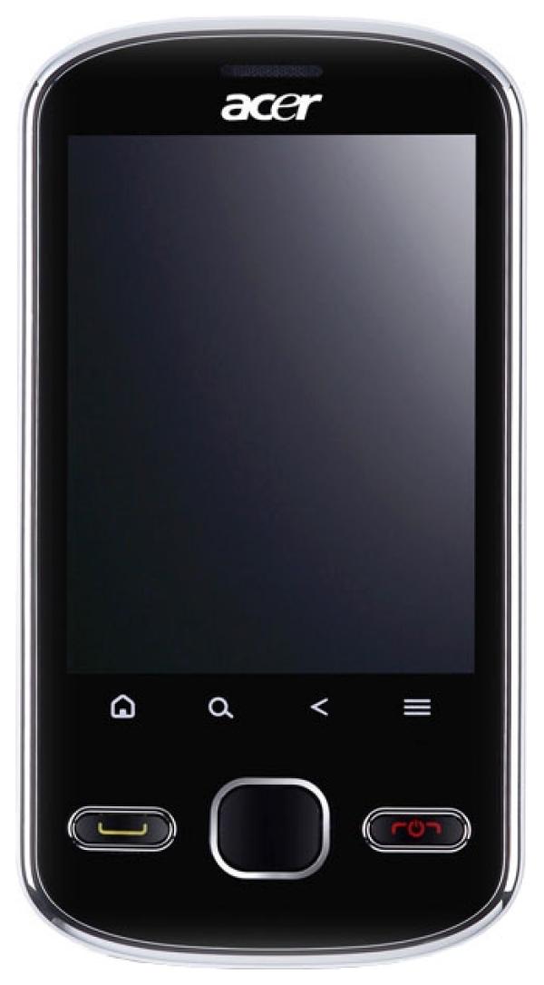 Смартфон Acer beTouch E140, MSM7227-1 600МГц, 2.8" 240*320, SDHC-micro, GSM/3G, BT, WiFi, G-sensor, радио, камера 3.2Мпикс, Android 2.2, 56*105*13мм 95г, 400/6ч, черный
