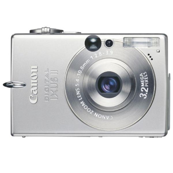 Фотоаппарат цифровой Canon Digital IXUS II, 3Mpix, 2048*1536pix, LCD, вспышка, Zoom2x/3x, ТВ выход, USB, SD 16M, аккумулятор