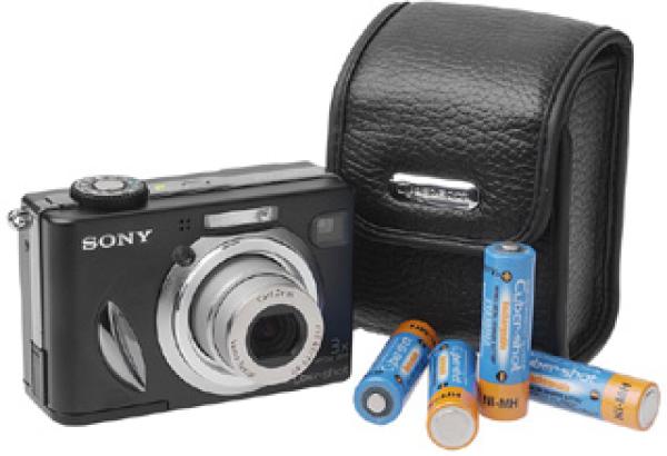 Фотоаппарат цифровой Sony Cyber-shot DSC-W 15, 5Mpix, Zoom 3x/6x, TFT 2.5", ТВ выход, USB2.0, 32M, слот MemoryStick/MemoryStick Pro, аккумулятор, чехол, MPEG1