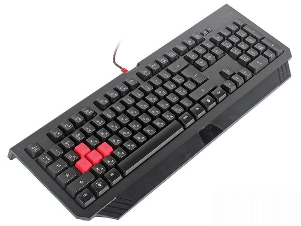 Клавиатура A4 Tech Bloody B120, USB, подсветка, влагозащищенная, черный