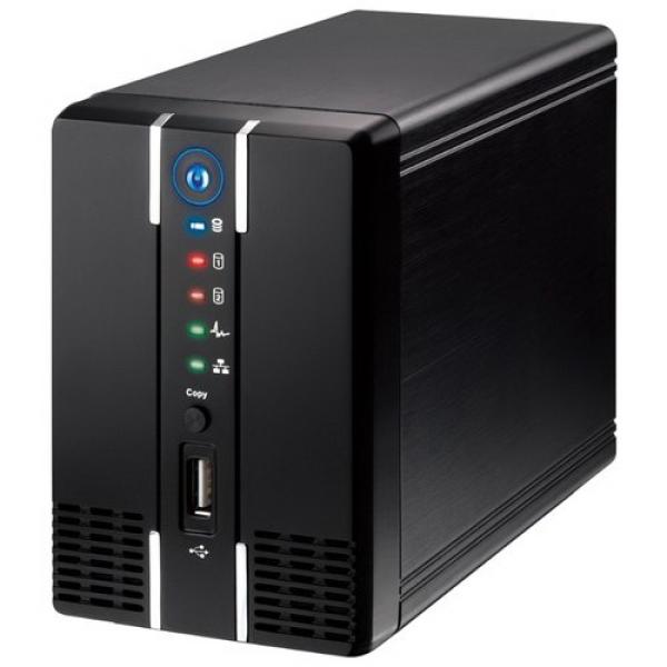 Сетевое устройство хранения данных Iconbit i-Stor iS608, 2*3.5" НЖМД SATAII до 4TB, горячая замена RAID, LAN1Gb, 2*USB2.0, 750МГц, 128MB, BitTorrent/DLNA/iTunes/принт-сервер, Windows/Linux, черный