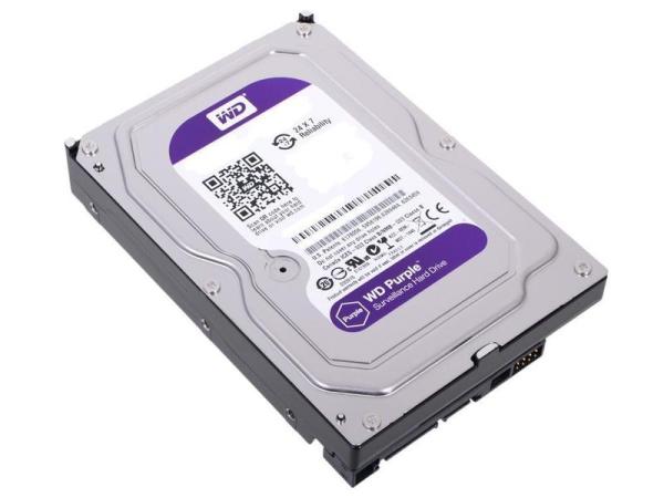 Жесткий диск 3.5" SATA  4TB WD Purple WD40PURZ, SATAIII, 5400rpm, 64MB cache