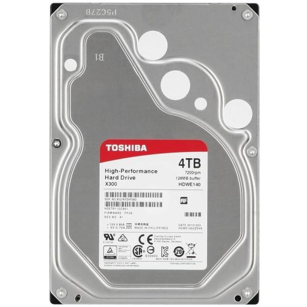 Жесткий диск 3.5" SATA  4TB Toshiba X300 HDWE140UZSVA, SATAIII, 7200rpm, 128MB cache