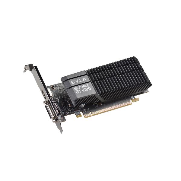Видеокарта PCI-E Gf GT1030 EVGA 02G-P4-6332-KR, 2GB GDDR5 64bit 1290/6008Гц, PCI-E3.0, HDCP, DVI/HDMI, 35Вт