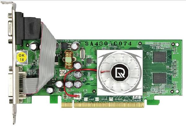 Видеокарта PCI-E Gf 7300GS Leadtek WinFast PX7300GS TDH, 256M DDR2 64bit, HDTV, VGA, DVI->VGA, S-Video