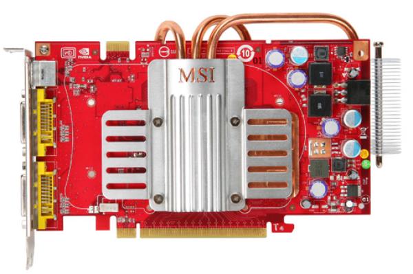 Видеокарта PCI-E Gf 8600GTS MSI NX8600GTS-T2D256EZ-HD, 256M GDDR3 128bit, HDTV, HDCP, 2*DVI, S-Video, DVI->VGA, SLI, Heatpipe