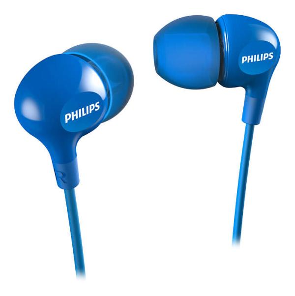 Наушники проводные вставные Philips SHE3550BL/00, 11..22000Гц, кабель 1.2м, MiniJack, динамические, синий