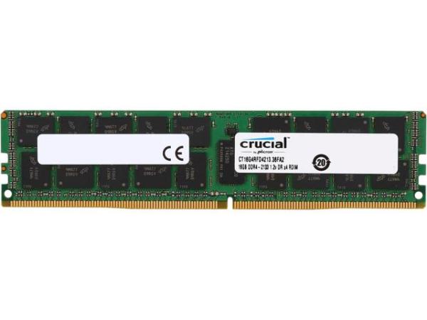 Оперативная память DIMM DDR4 ECC Reg 16GB, 2133МГц (PC17000) Crucial CT16G4RFD4213, 1.2В