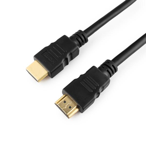 Кабель HDMI штырь - HDMI штырь   0.5м Gembird CC-HDMI4-0.5M, версия 2.0, 4K, поддержка 3D, ethernet, канал возврата аудио, черный