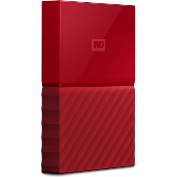 Жесткий диск внешний 2.5" USB3.0  1TB WD My Passport WDBBEX0010BRD, 5400rpm, microUSB B, красный